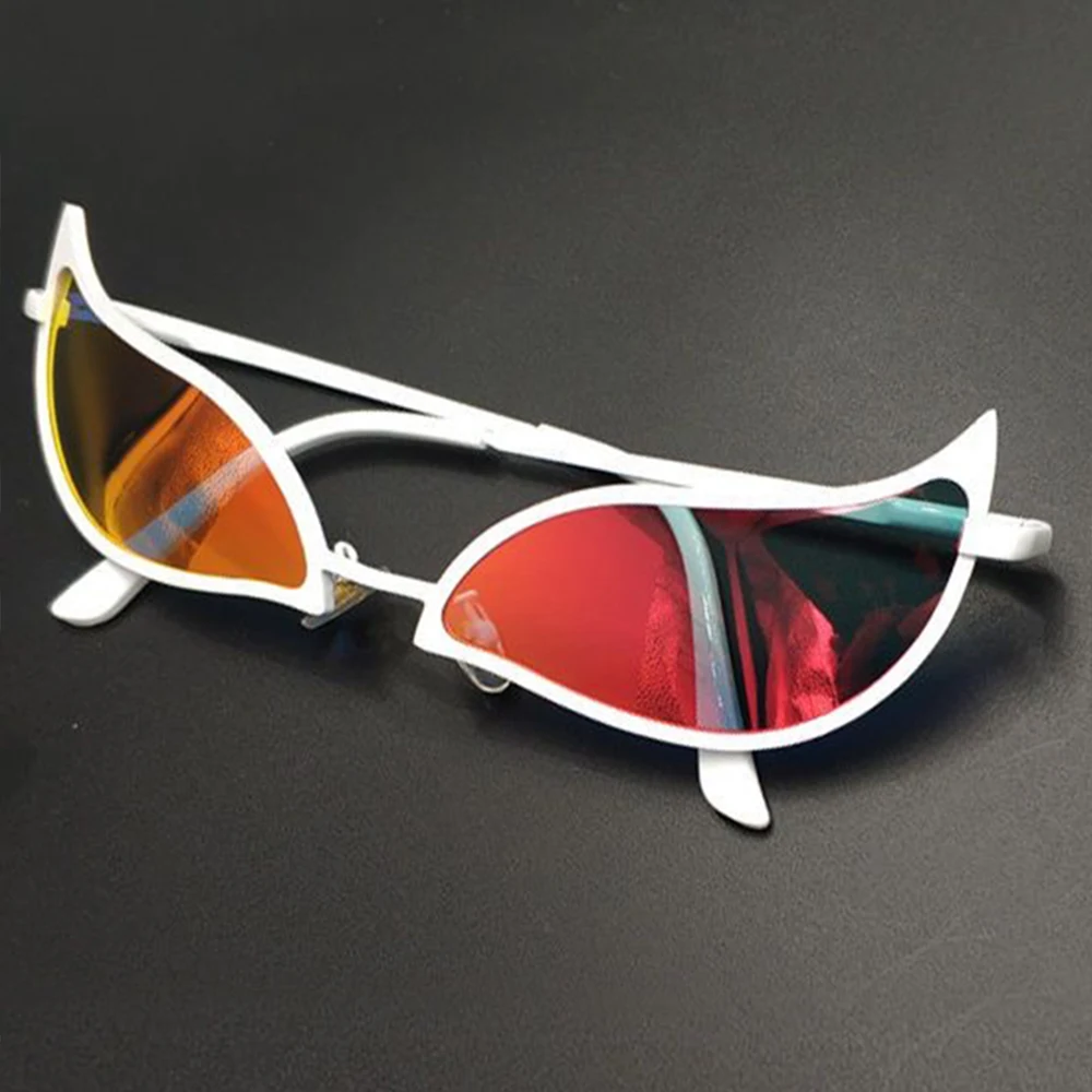 Donquixote PVC Sunglasses Doflamingo Cosplay Glasses Anime Cat Eye Sunglasses for Women Men Funny Christmas Gift Party