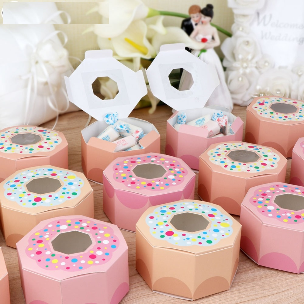 Donut Boxes Party Gift Favors (10Pcs)