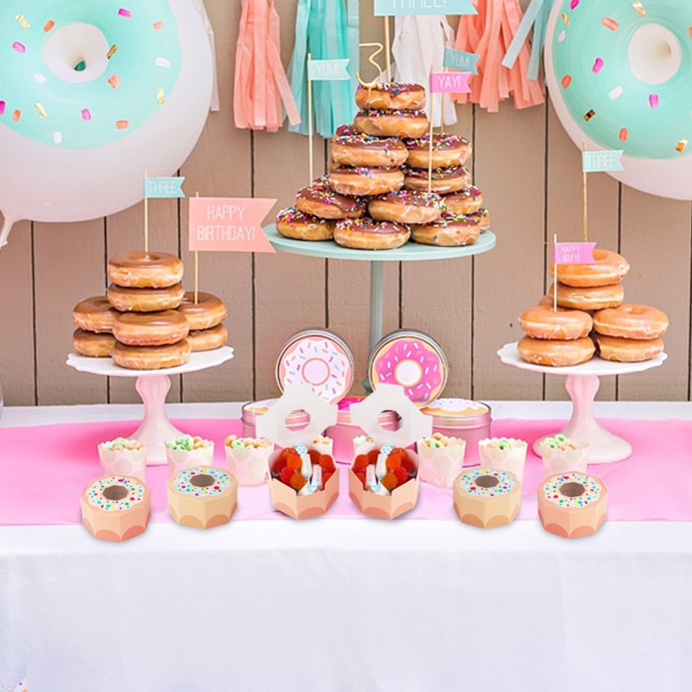 Donut Boxes Party Gift Favors (10Pcs) Donut Boxes Party Gift Favors (10Pcs)