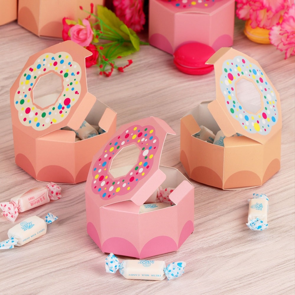 Donut Boxes Party Gift Favors (10Pcs) Donut Boxes Party Gift Favors (10Pcs)