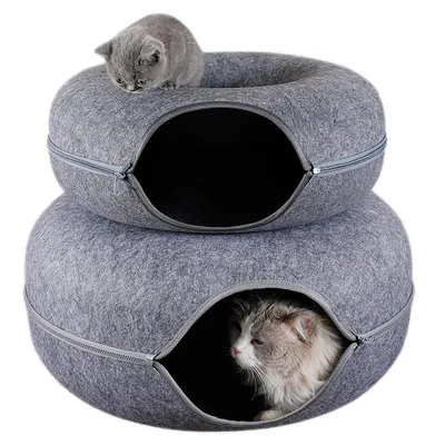 Donut Cat Bed Pet Cat Tunnel Interactive Game Toy Cat Bed Dual-use Indoor Toy Kitten Sports Equipment Cat Training Toy Donut Cat Bed Pet Cat Tunnel Interactive Game Toy Cat Bed Dual-use Indoor Toy Kitten Sports Equipment Cat Training Toy