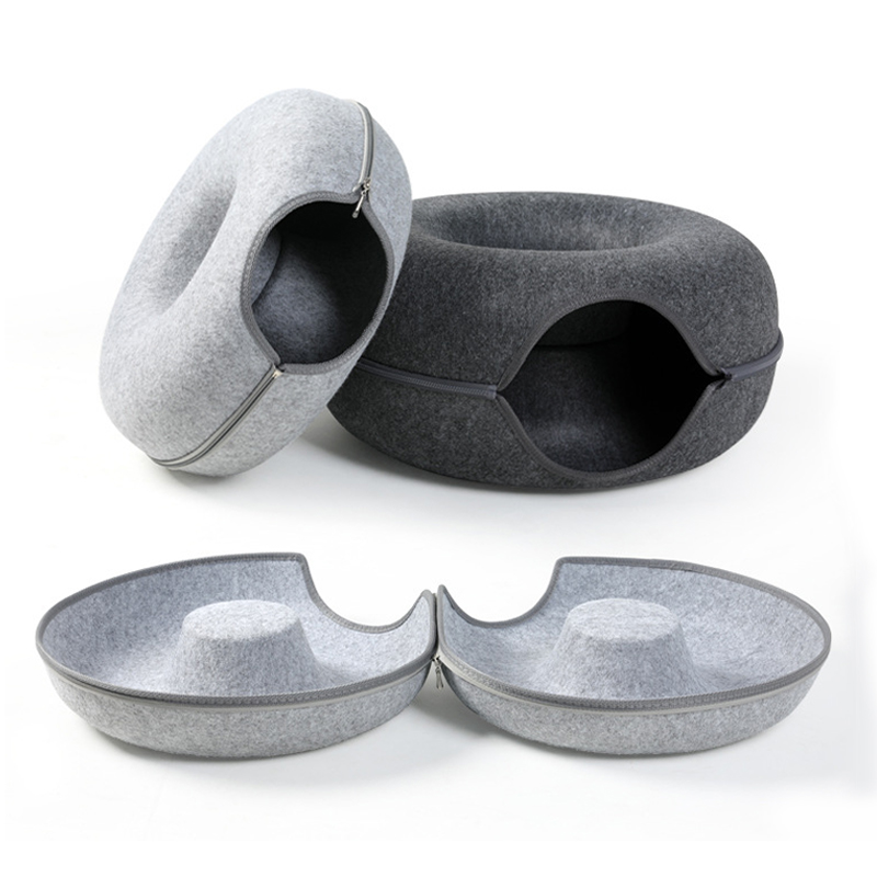 Donut Cat Bed Pet Cat Tunnel Interactive Game Toy Cat Bed Dual-use Indoor Toy Kitten Sports Equipment Cat Training Toy Donut Cat Bed Pet Cat Tunnel Interactive Game Toy Cat Bed Dual-use Indoor Toy Kitten Sports Equipment Cat Training Toy