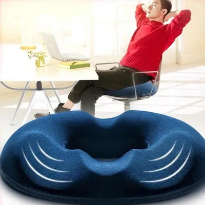 Donut Pillow Hemorrhoid Seat Cushion Coccyx Orthopedic Massage Hemorrhoids Chair Cushion Office Car Pain Relief Support