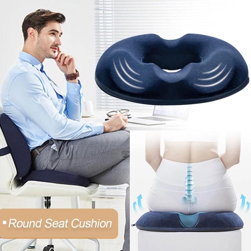 Donut Pillow Hemorrhoid Seat Cushion Coccyx Orthopedic Massage Hemorrhoids Chair Cushion Office Car Pain Relief Support