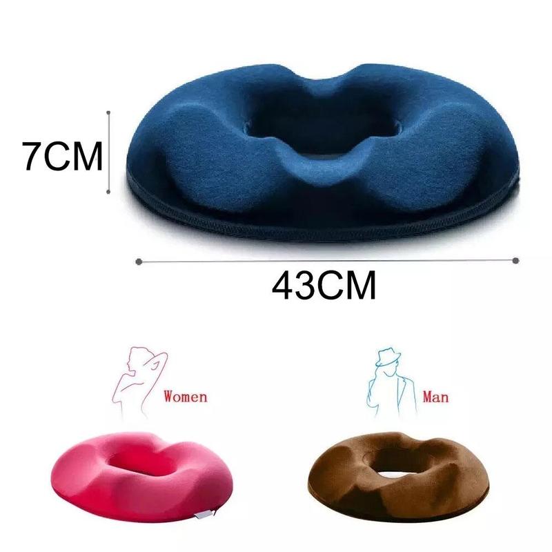 Donut Pillow Hemorrhoid Seat Cushion Coccyx Orthopedic Massage Hemorrhoids Chair Cushion Office Car Pain Relief Support