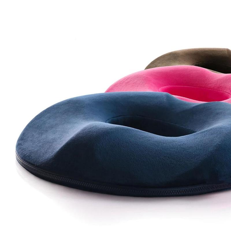 Donut Pillow Hemorrhoid Seat Cushion Coccyx Orthopedic Massage Hemorrhoids Chair Cushion Office Car Pain Relief Support