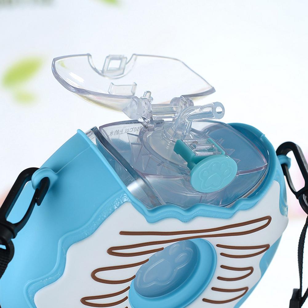 Donut Water Bottle with Straw and Strap Donut Water Bottle with Straw and Strap