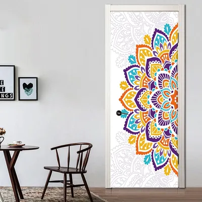 Door Stickers Mandala Home Decor Door Stickers Mandala Home Decor