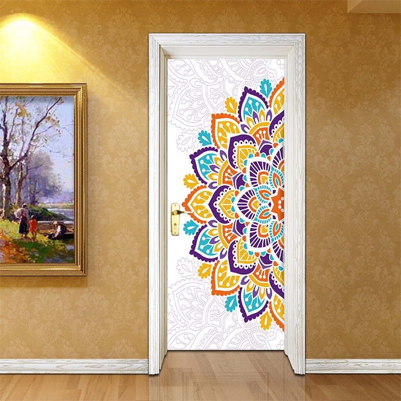 Door Stickers Mandala Home Decor Door Stickers Mandala Home Decor