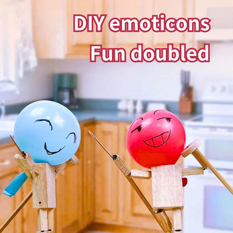 Double Battle Poke Balloon Toy Head Parent-child Interactive Toy Handmade