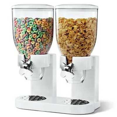 Double Cereal Dispenser Food Storage Double Cereal Dispenser Food Storage