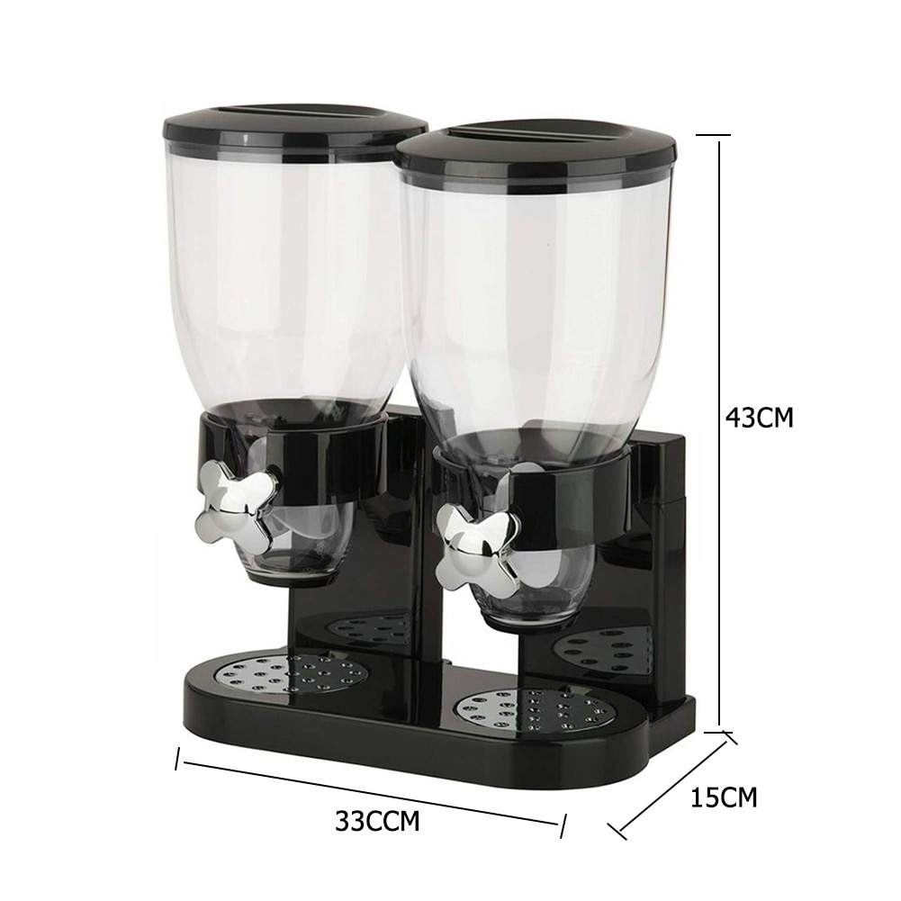 Double Cereal Dispenser Food Storage Double Cereal Dispenser Food Storage