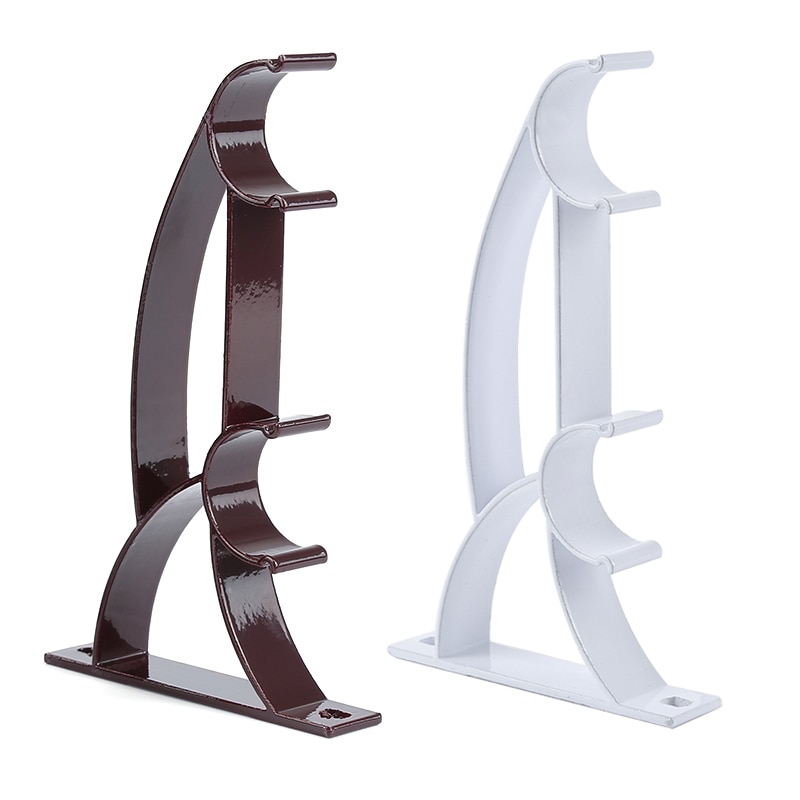 Double Curtain Rod Brackets (2Pcs)