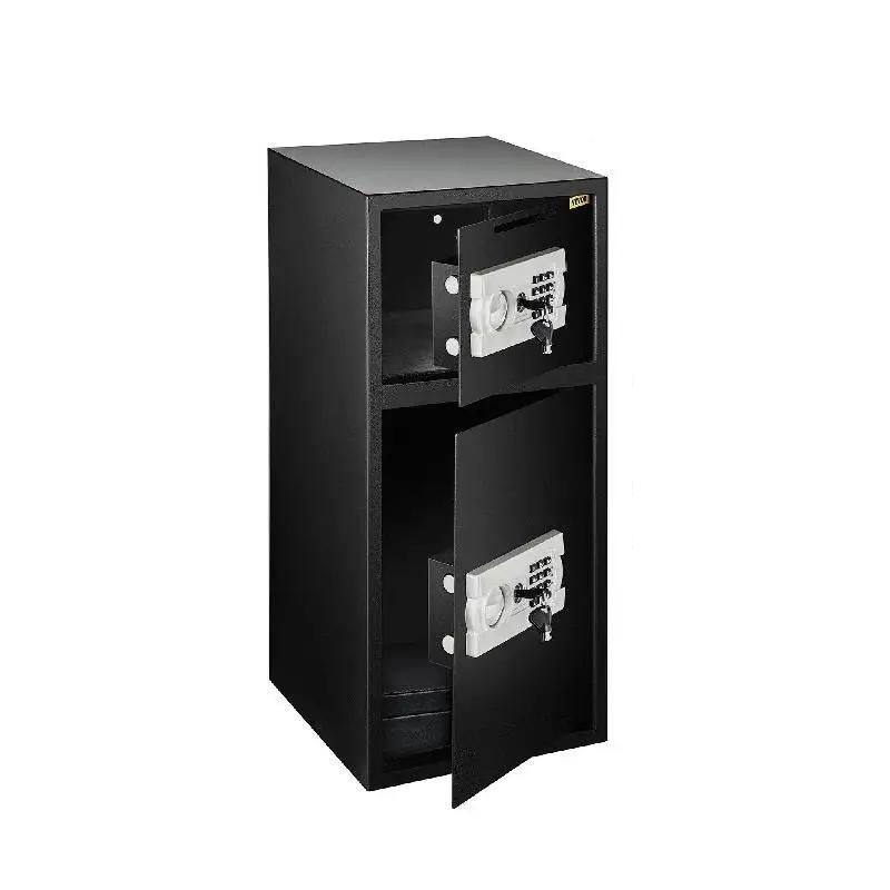 Double Door Safe 33 Inch Deposit Box Secret Hidden Piggy Bank Steel Separate Storage Space Electronic Lock Use for Double Door Safe 33 Inch Deposit Box Secret Hidden Piggy Bank Steel Separate Storage Space Electronic Lock Use for