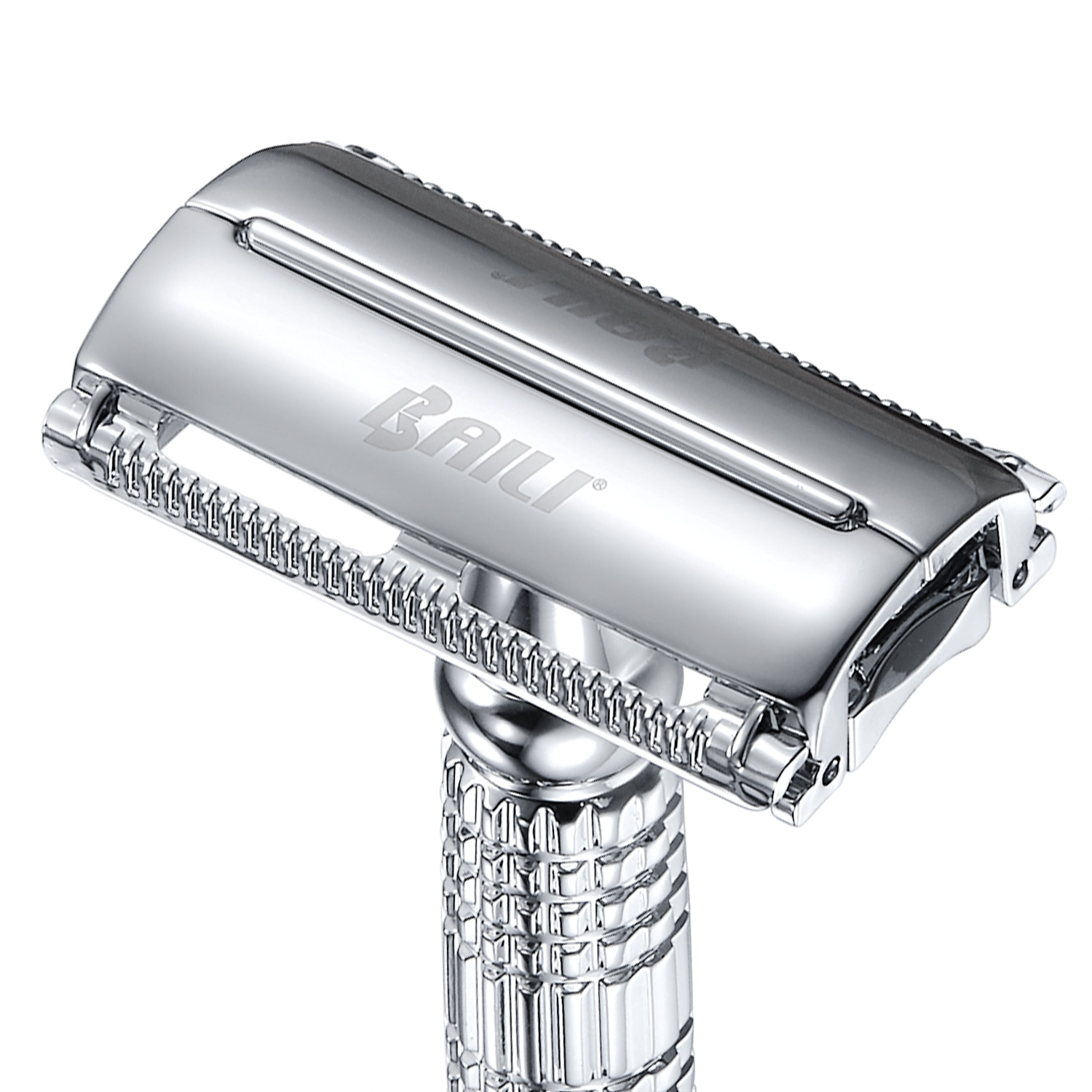 Double Edge Razor with Mirrored Case Double Edge Razor with Mirrored Case