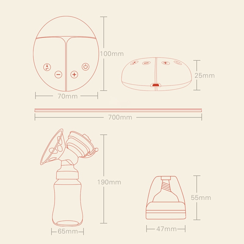 Double Electric Breast Pump with Bottles Double Electric Breast Pump with Bottles