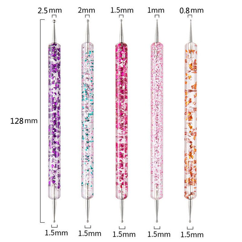 Double End Nail Dotting Pen (5 pcs)