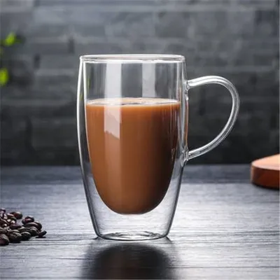 Double Glass Mug Coffee Transparent Cup Double Glass Mug Coffee Transparent Cup