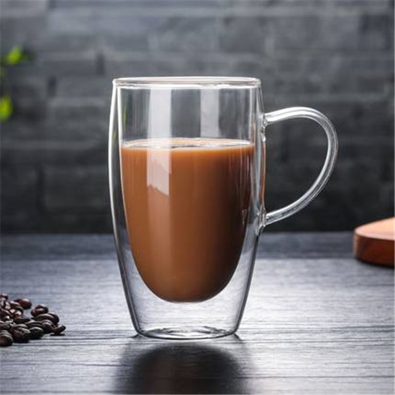 Double Glass Mug Coffee Transparent Cup