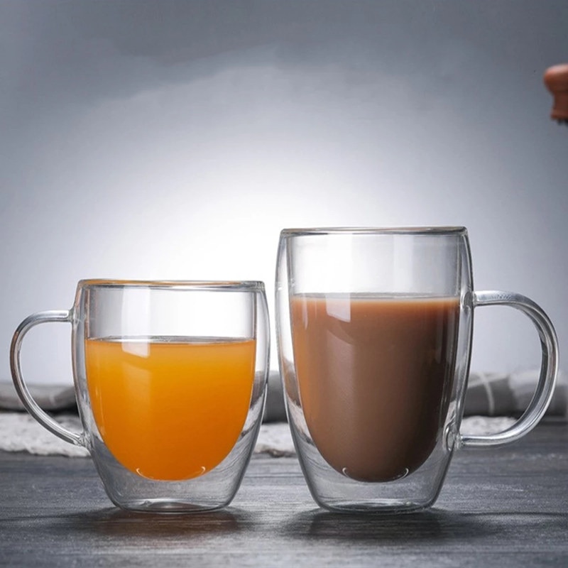 Double Glass Mug Coffee Transparent Cup Double Glass Mug Coffee Transparent Cup