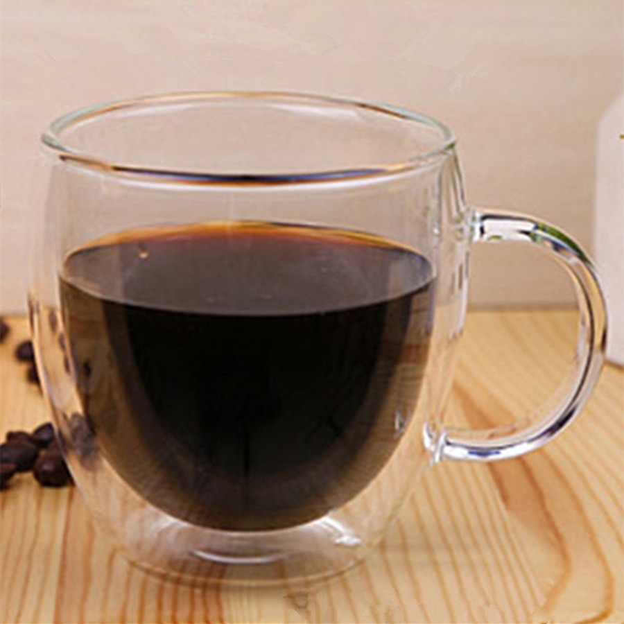 Double Glass Mug Coffee Transparent Cup Double Glass Mug Coffee Transparent Cup