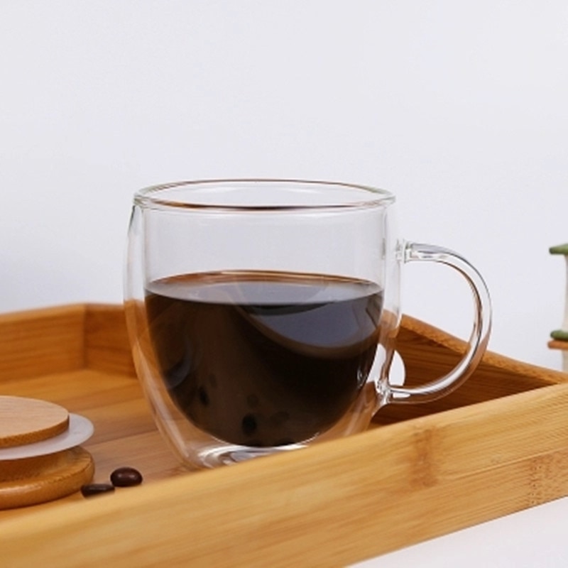 Double Glass Mug Coffee Transparent Cup Double Glass Mug Coffee Transparent Cup