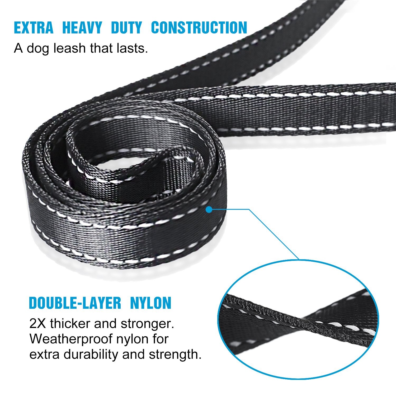 Double Handle Dog Leash Pet Accessory Double Handle Dog Leash Pet Accessory