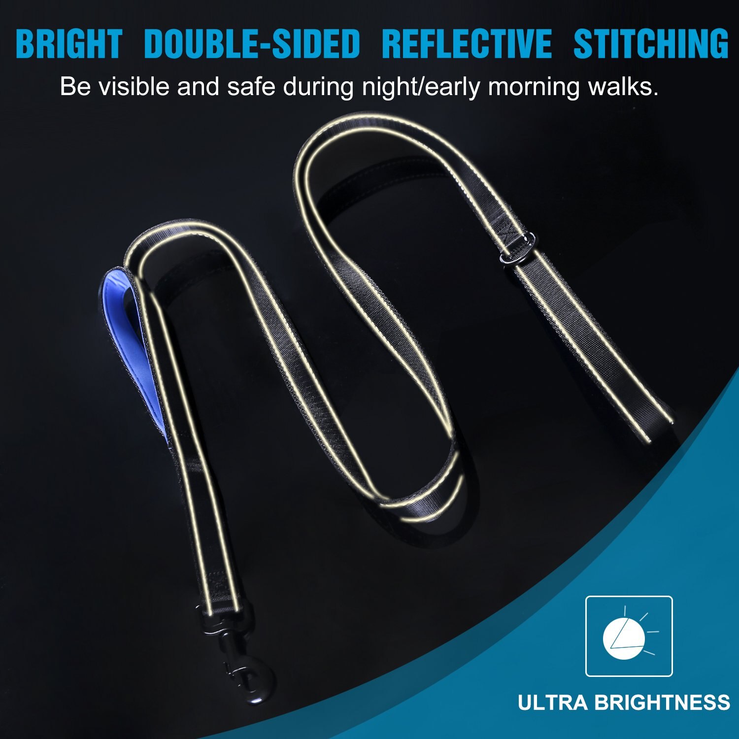 Double Handle Dog Leash Pet Accessory Double Handle Dog Leash Pet Accessory