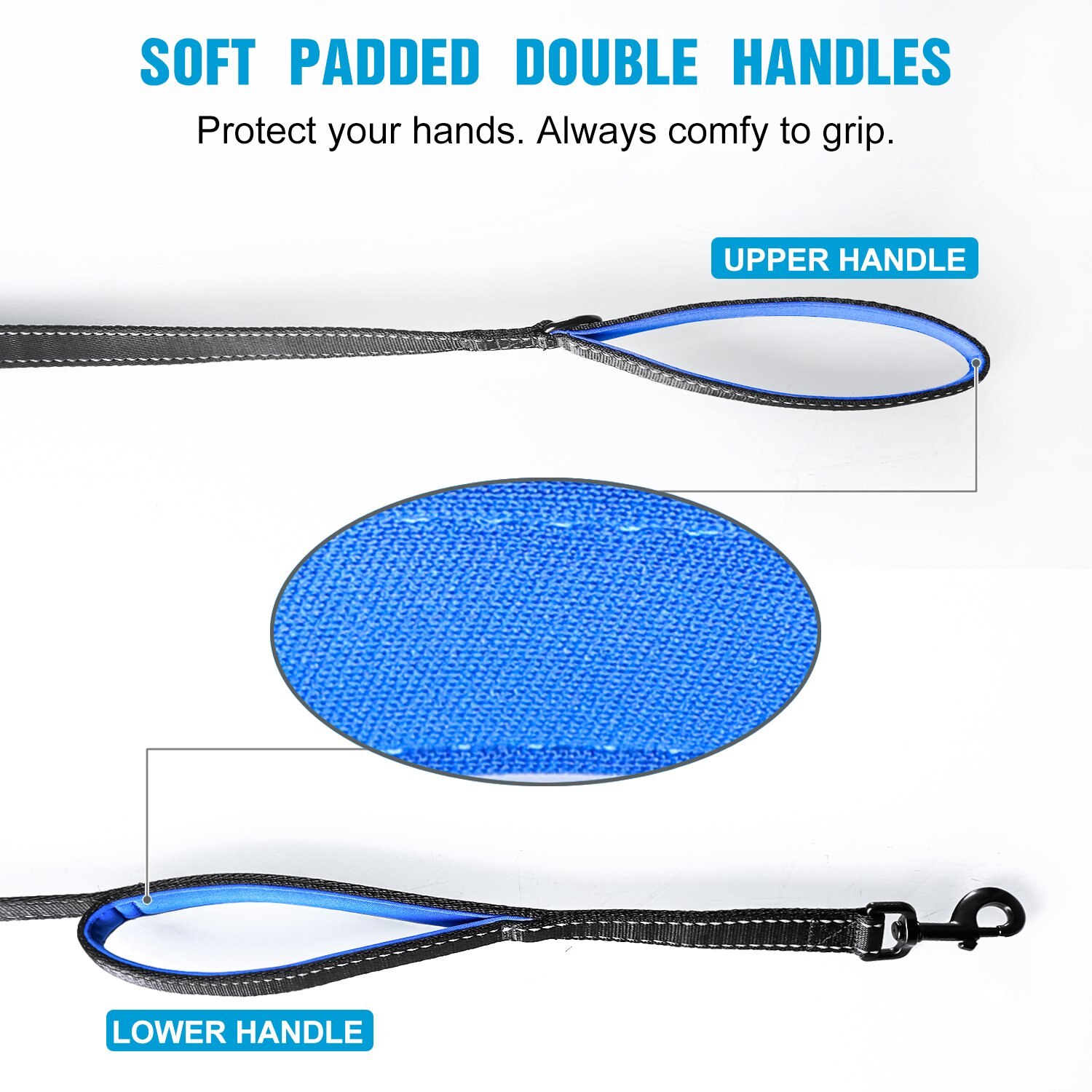 Double Handle Dog Leash Pet Accessory Double Handle Dog Leash Pet Accessory