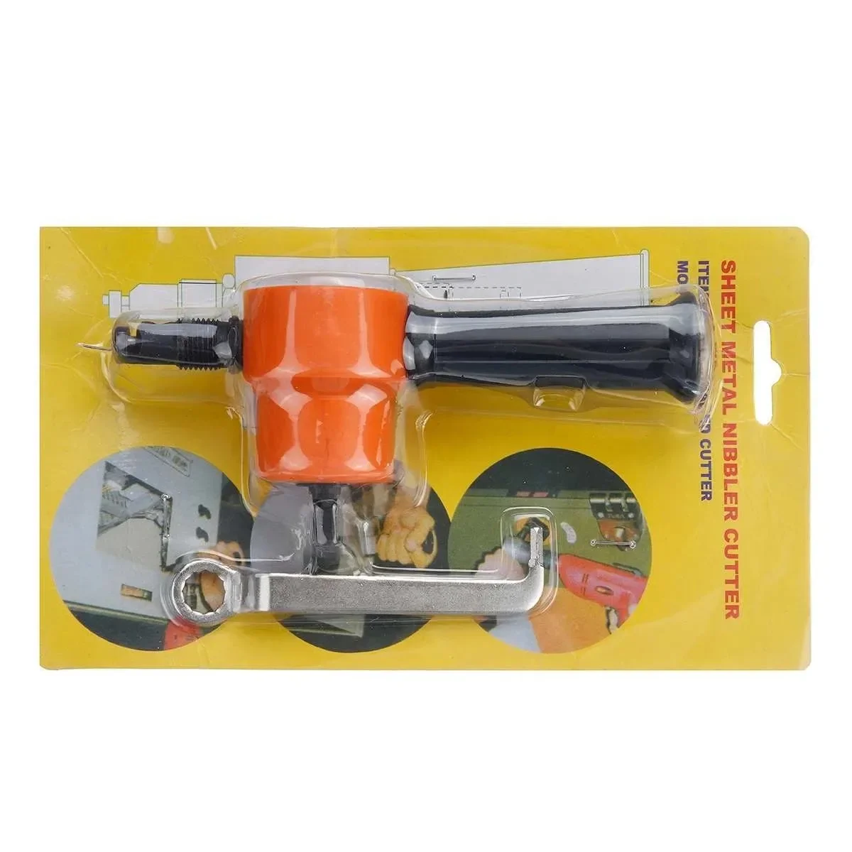 Double Headed Sheet Metal Cutter Nibbler Electric Punching Shears Iron Saw Cutting Tool Drill Attachment Deburring Tool Double Headed Sheet Metal Cutter Nibbler Electric Punching Shears Iron Saw Cutting Tool Drill Attachment Deburring Tool