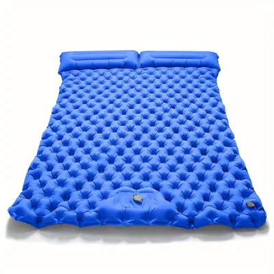 Double Inflatable Mattress with Built-in Pillow Pump Outdoor Sleeping Pad Camping Air Mat for Travel Backpacking Hiking Double Inflatable Mattress with Built-in Pillow Pump Outdoor Sleeping Pad Camping Air Mat for Travel Backpacking Hiking