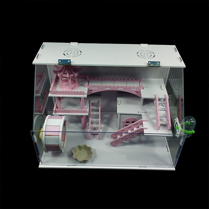 Double Layer Acrylic Hamster Cage