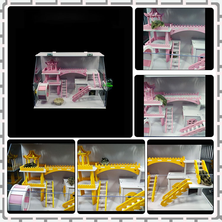 Double Layer Acrylic Hamster Cage