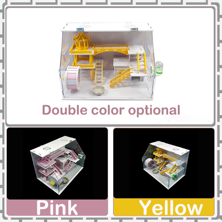 Double Layer Acrylic Hamster Cage