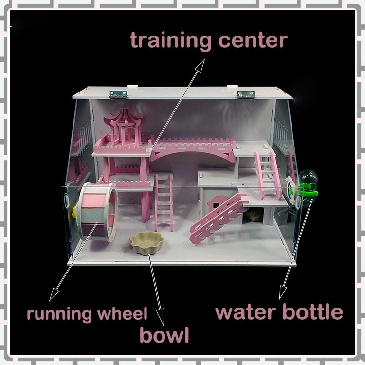 Double Layer Acrylic Hamster Cage