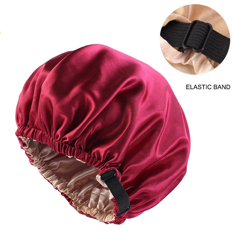 Double Layer Satin Hair Bonnet