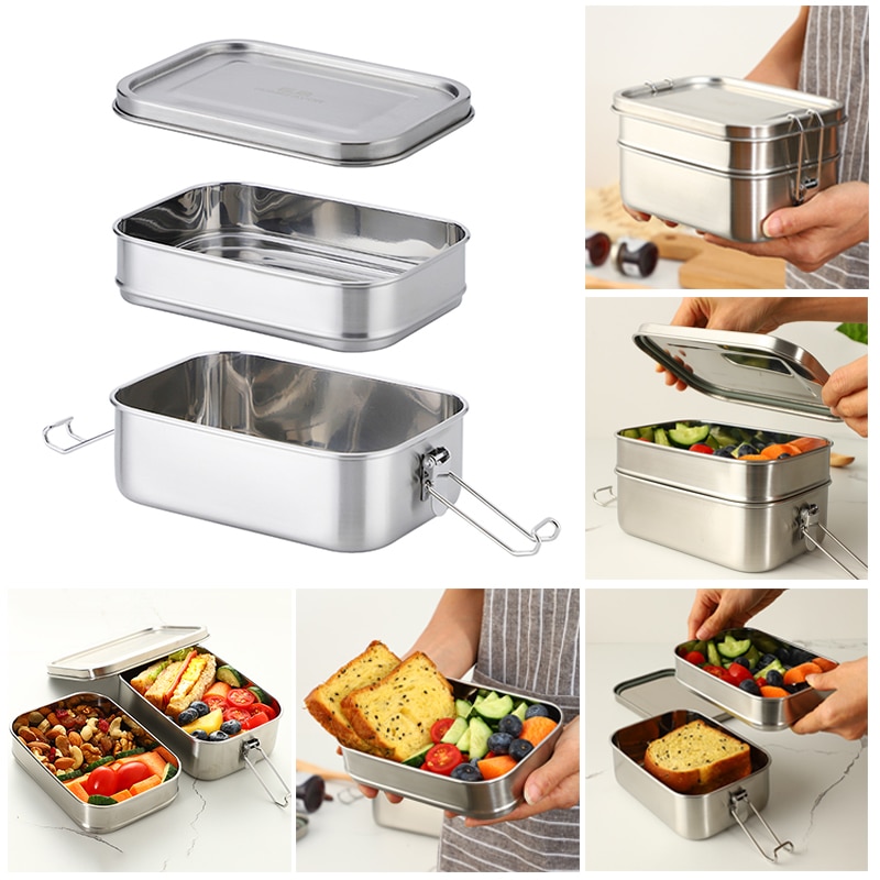 Double Layer Stainless Bento Box