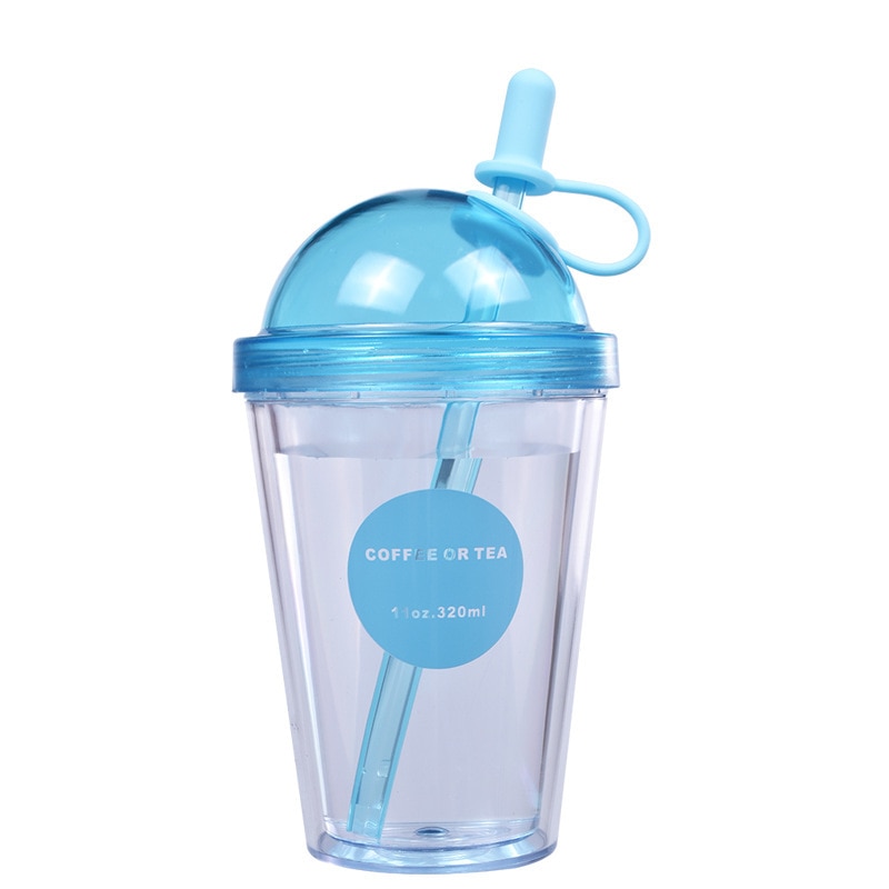 Double Layer Tumbler Cup with Straw Double Layer Tumbler Cup with Straw