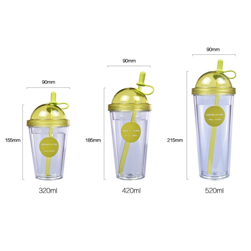 Double Layer Tumbler Cup with Straw Double Layer Tumbler Cup with Straw
