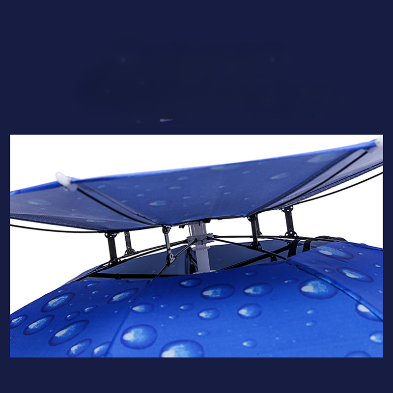 Double Layer Wind and UV Resistant Fishing Umbrella Hat Wearing Umbrella Sun Protection Folding Head Sun Shading Double Layer Wind and UV Resistant Fishing Umbrella Hat Wearing Umbrella Sun Protection Folding Head Sun Shading
