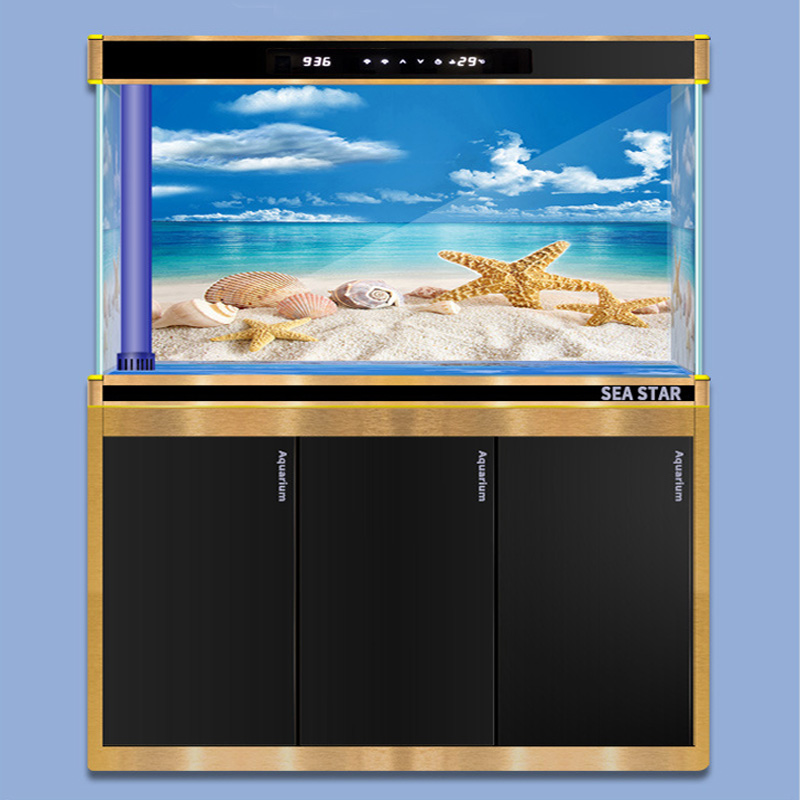 Double Sided Aquarium Background Poster