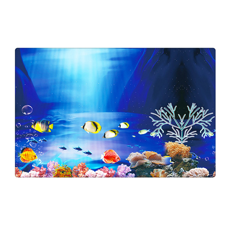 Double Sided Aquarium Background Poster