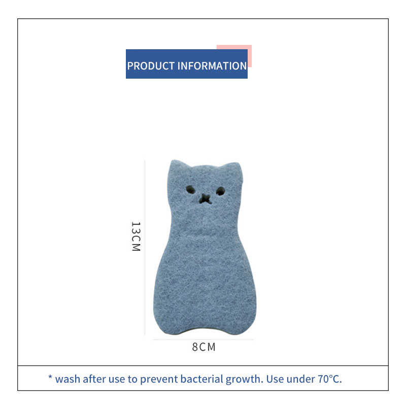 Double Sided Cat Sponges (4pcs)