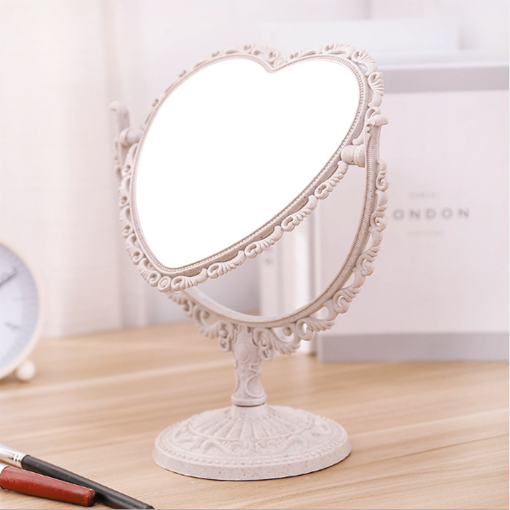 Double Sided Heart Makeup Mirror Double Sided Heart Makeup Mirror