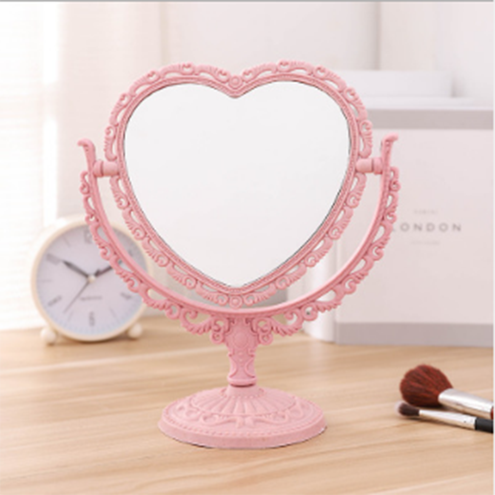 Double Sided Heart Makeup Mirror Double Sided Heart Makeup Mirror