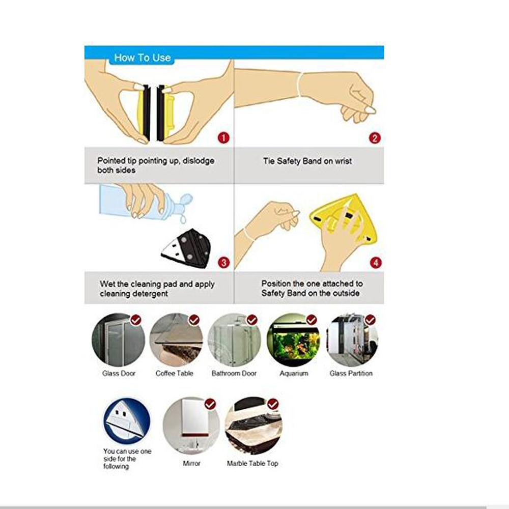 Double Sided Magnetic Window Cleaner