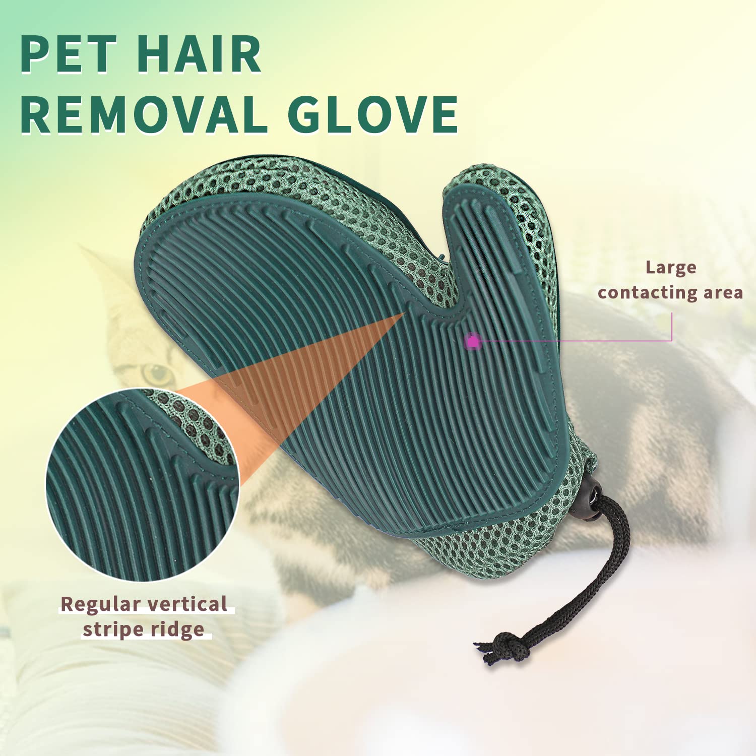 Double Sided Mitt Brush for Cats
