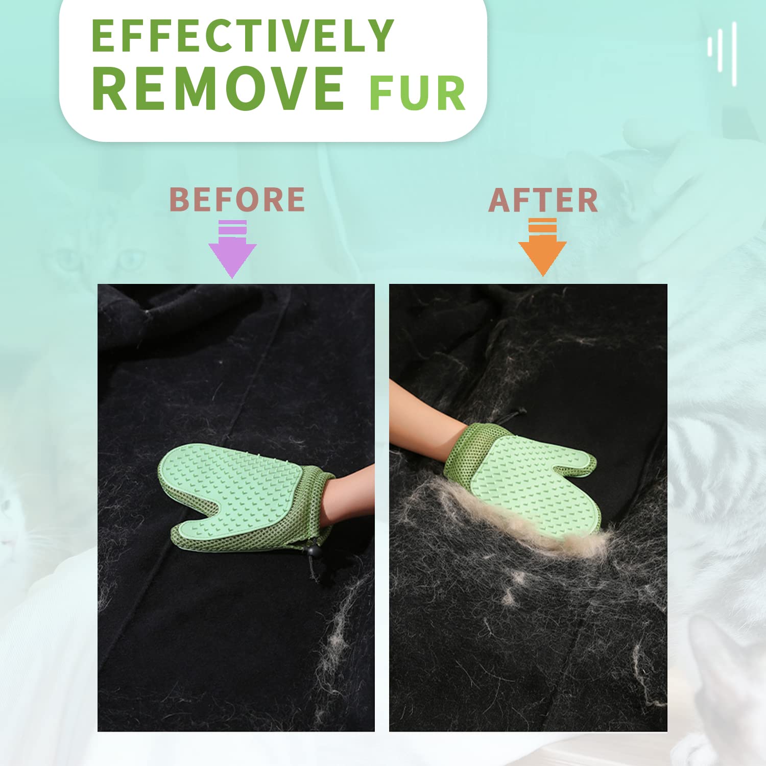 Double Sided Mitt Brush for Cats
