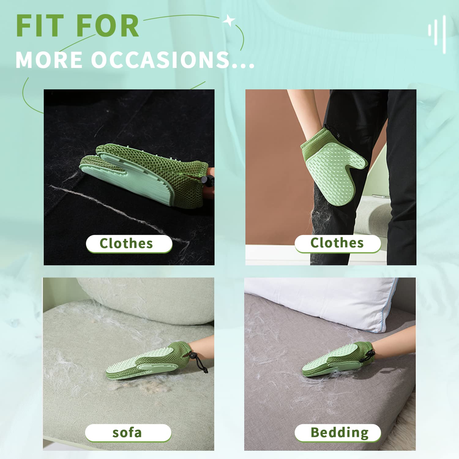 Double Sided Mitt Brush for Cats