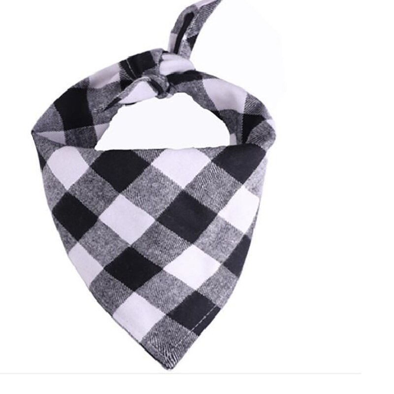 Double Sided Plaid Dog Bandana